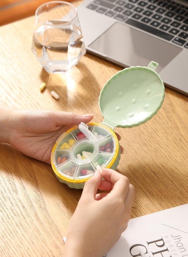 Shrux Pill Medicine Organizer Storage Box with 9 Compartments - Moisture Proof, BPA free Plastic Material, Ideal for Travel, Pocket, Purse, Daily Pill Case, Portable Medicine Vitamin Holder Container - Image 4